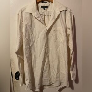 Bill Robinson men’s White business casual Button-Up Shirt size XL